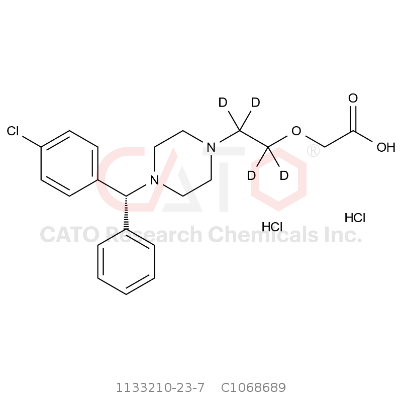 CAS No.:1133210-23-7,(R)-Cetirizine-d4 Dihydrochloride