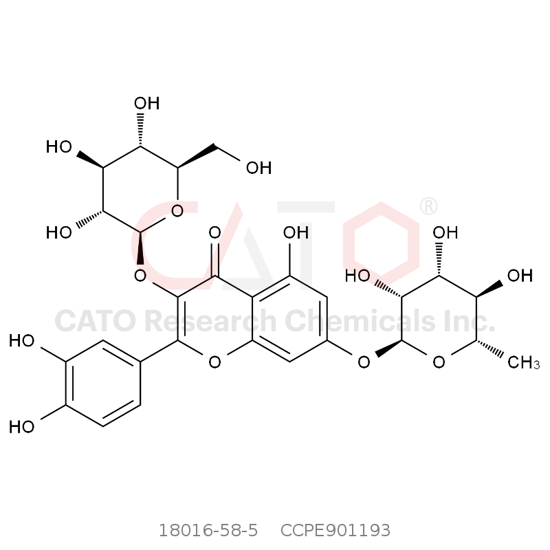 CAS No.:18016-58-5,槲皮素-3-O-葡萄糖-7-O-鼠李糖苷