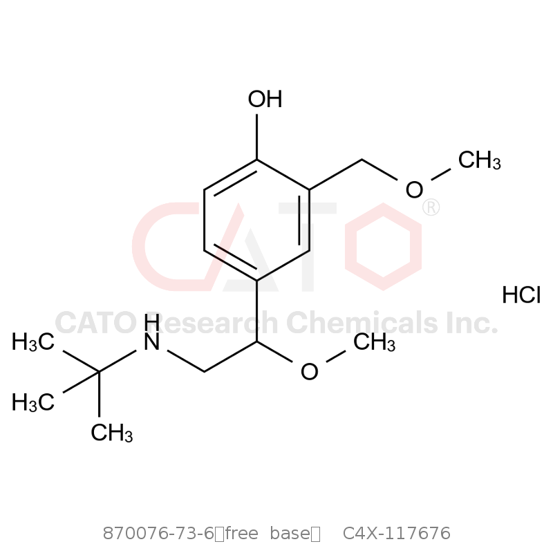 CAS No.:870076-73-6（free  base）,沙丁胺醇杂质76盐酸盐