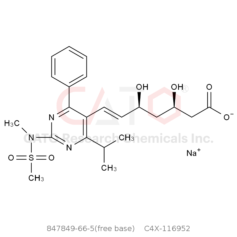 CAS No.:847849-66-5(free base),瑞舒伐他汀EP杂质M(钠盐)