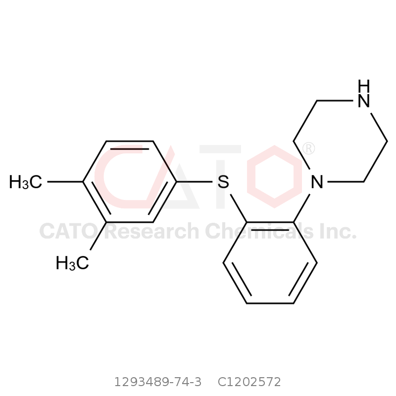 CAS No.:1293489-74-3,1-(2-((3,4-二甲基苯基)硫基)苯基)哌嗪