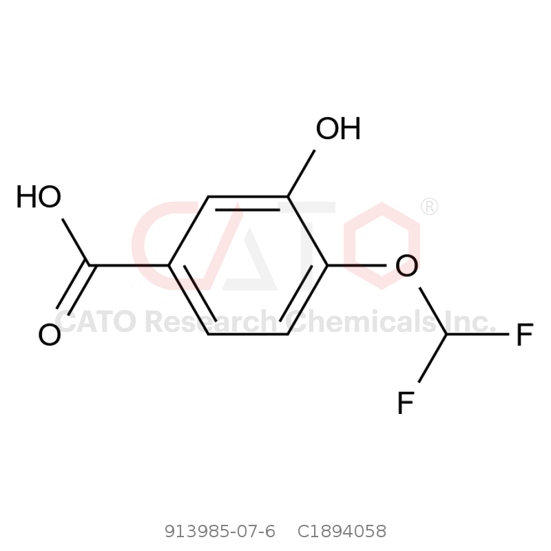CAS No.:913985-07-6,4-(Difluoromethoxy)-3-hydroxybenzoic acid