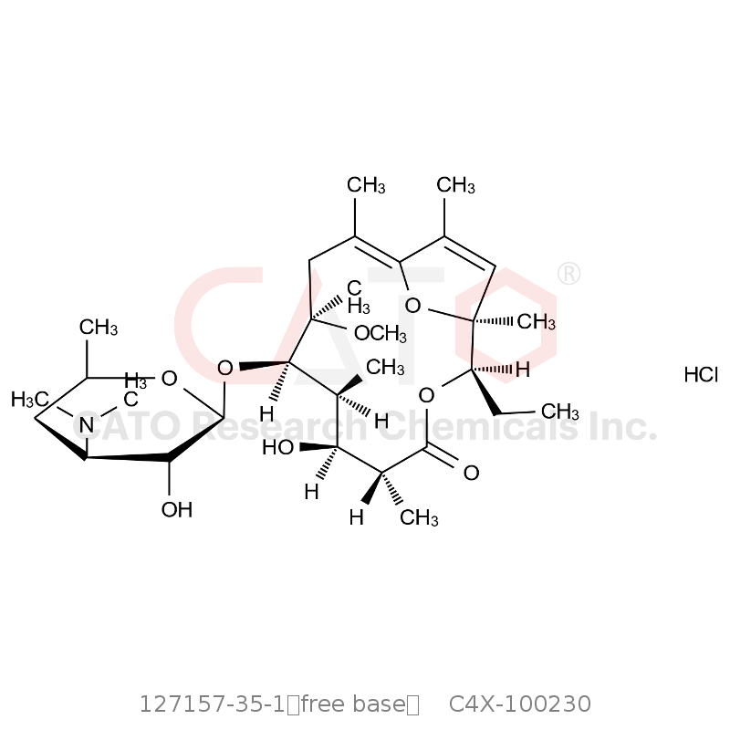 CAS No.:127157-35-1（free base）,克拉霉素EP杂质K盐酸盐