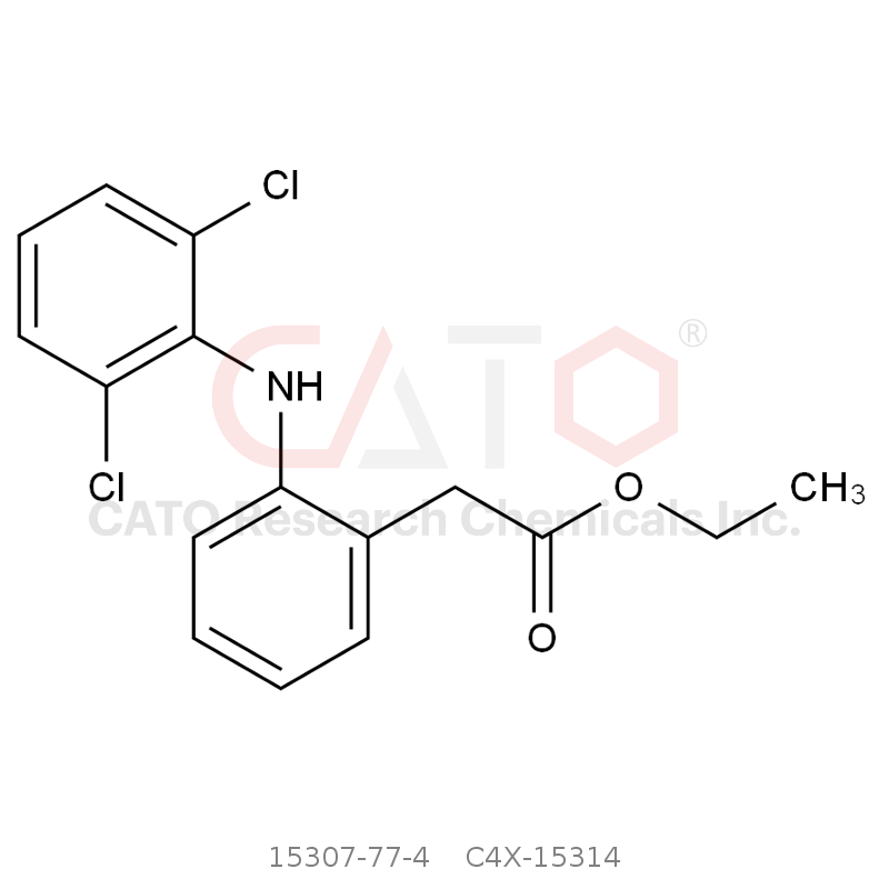 CAS No.:15307-77-4,双氯芬酸乙酯(醋氯芬酸EP杂质C)