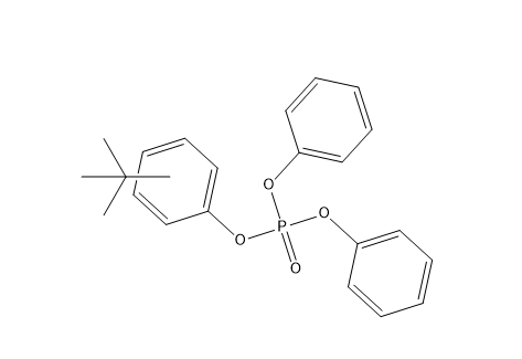 磷酸叔丁基苯二苯酯 Tert-Butylphenyl Diphenyl Phosphate CAS 56803-37-3 结构式 Chemical Structure