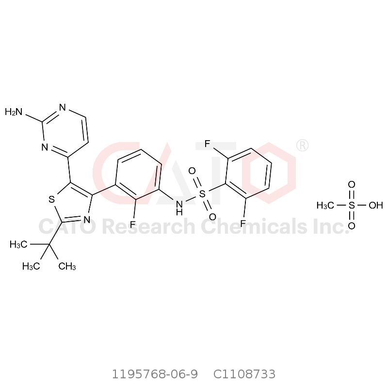 CAS No.:1195768-06-9,Dabrafenib Mesylate