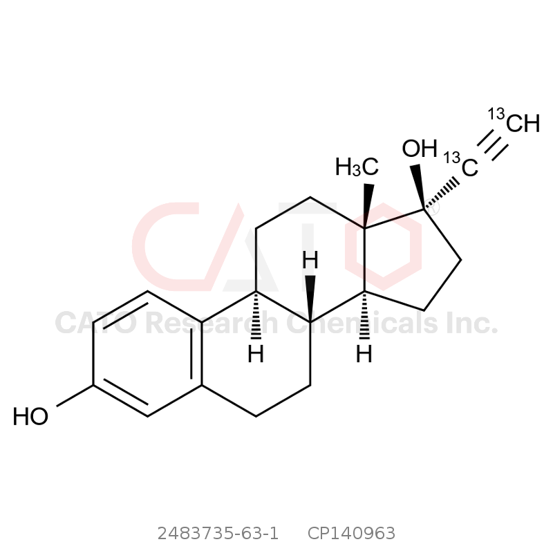 CAS No.:2483735-63-1,Ethinylestradiol-13C2