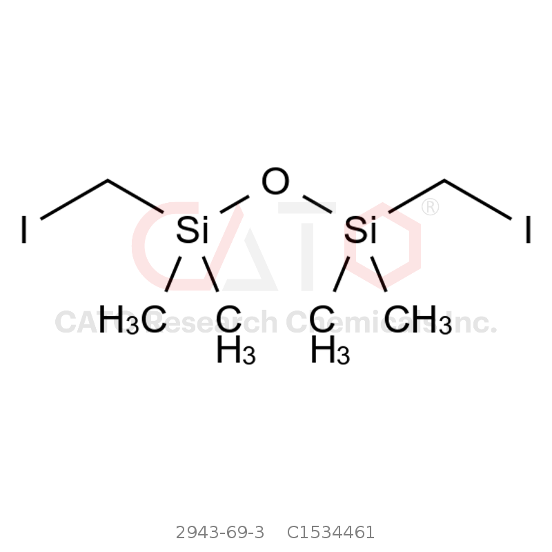 CAS No.:2943-69-3,1,3-双(碘甲基)四甲基二硅氧烷（含稳定剂铜片）