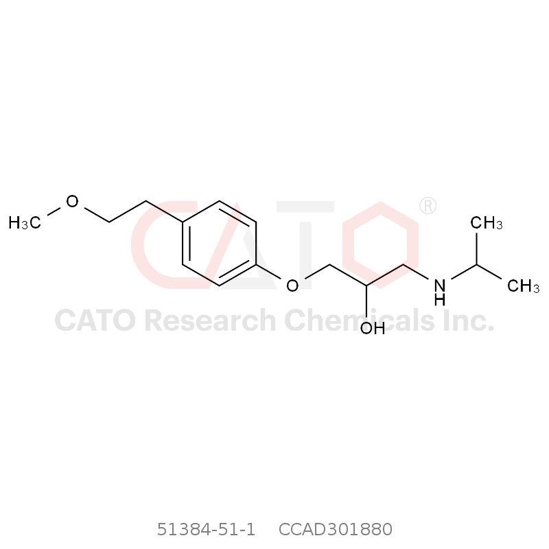 CAS No.:51384-51-1,美托洛尔