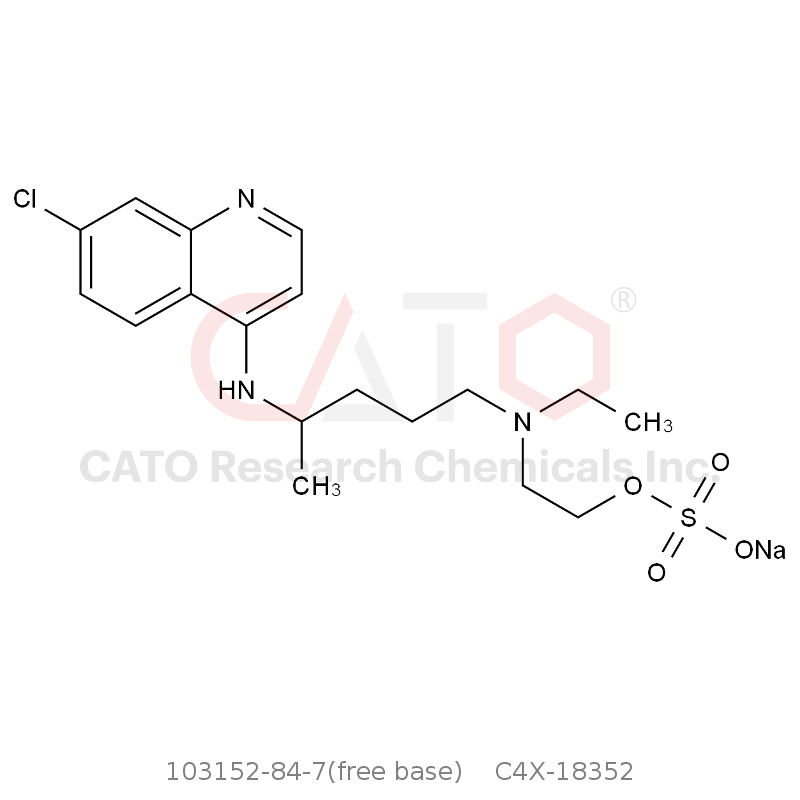 CAS No.:103152-84-7(free base),羟氯喹EP杂质B钠盐