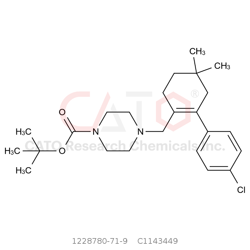 CAS No.:1228780-71-9,tert-Butyl 4-[[2-(4-chlorophenyl)-4,4-dimethylcyclohex-1-enyl]methyl]piperazine-1-carboxylate
