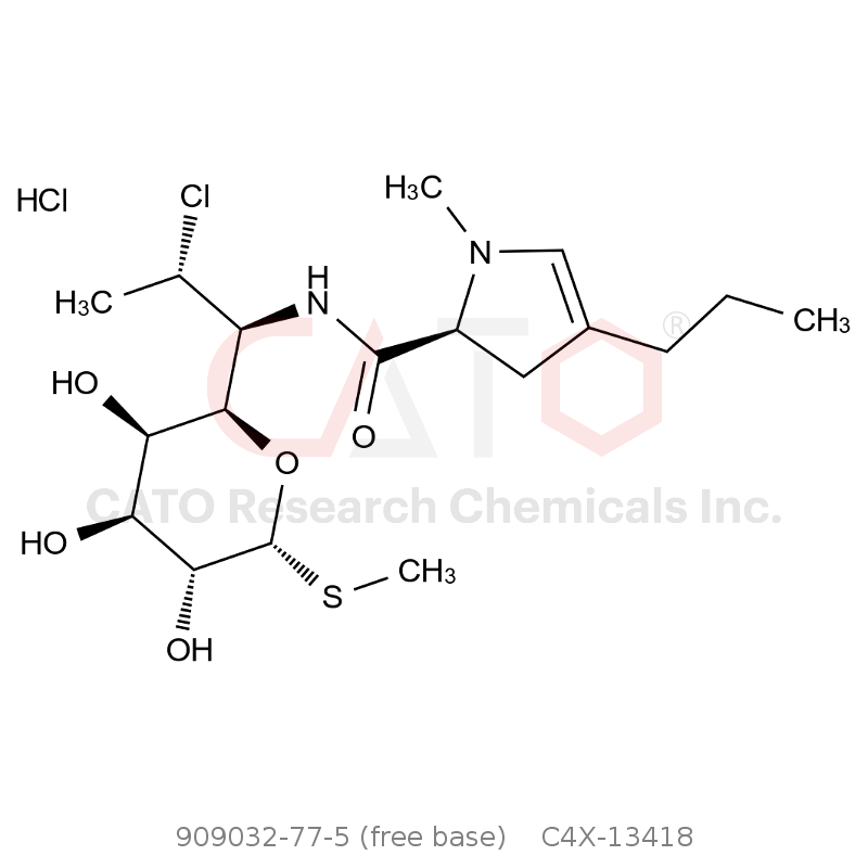 CAS No.:909032-77-5 (free base),脱氢盐酸克林霉素