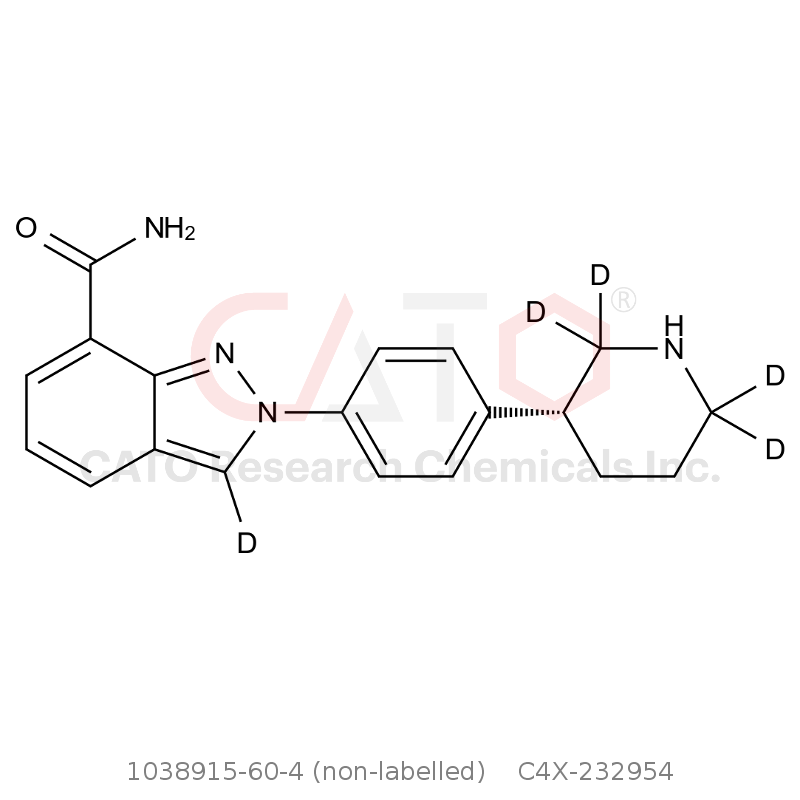 CAS No.:1038915-60-4 (non-labelled),Niraparib-d5