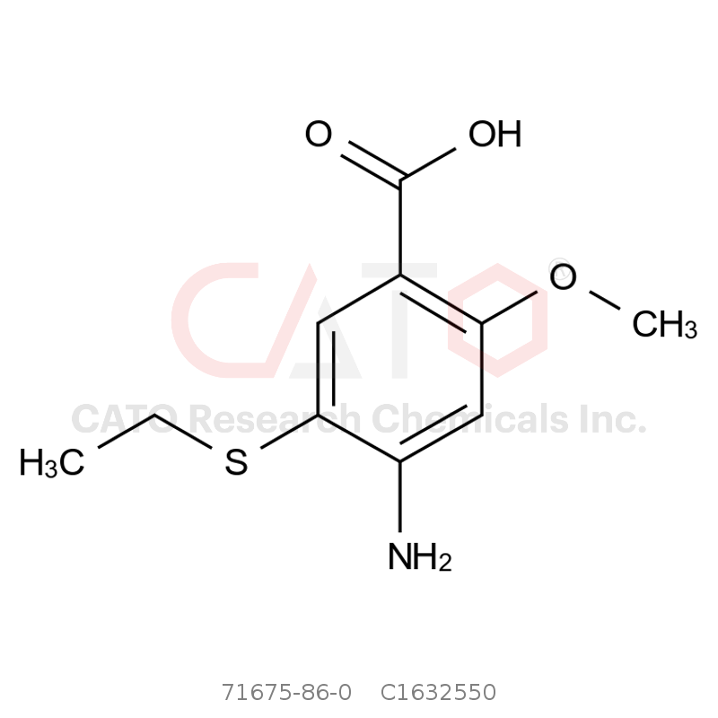 CAS No.:71675-86-0,4-Amino-5-(ethylthio)-2-methoxybenzoic Acid