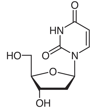 2＇-脱氧尿苷 2＇-Deoxyuridine CAS 951-78-0 结构式 Chemical Structure
