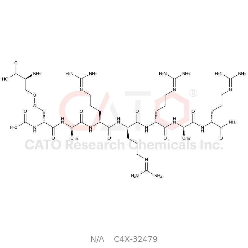 Ac-D-Cys(H-Cys-OH)-D-Ala-Arg-D-Arg-D-Arg-D-Ala-D-Arg-NH2