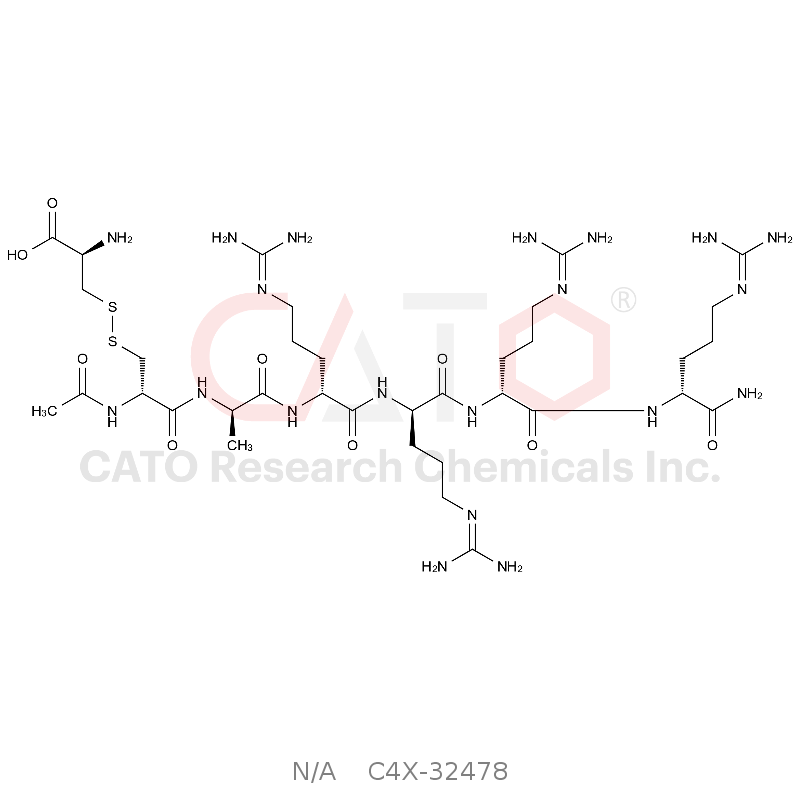 Ac-D-Cys(H-Cys-OH)-D-AIa-D-Arg-D-Arg-D-Arg-D-Arg-NH2