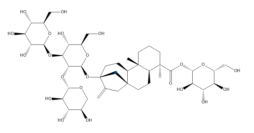 瑞鲍迪甙F Rebaudioside F CAS 438045-89-7 结构式 Chemical Structure