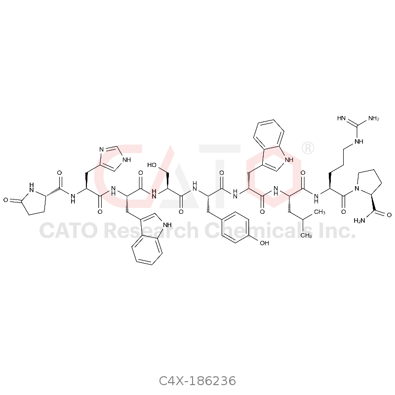 pGlu-His-L-Trp-Ser-Tyr-D-Trp-Leu-Arg-Pro-NH2