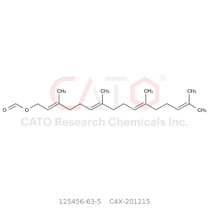 CAS No.:125456-63-5,(2E,6E,10E)-3,7,11,15-tetramethylhexadeca-2,6,10,14-tetraen-1-yl formate