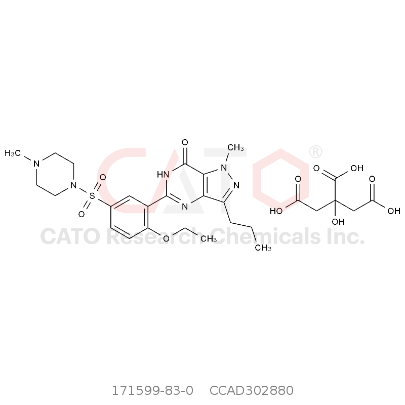 CAS No.:171599-83-0,枸橼酸西地那非