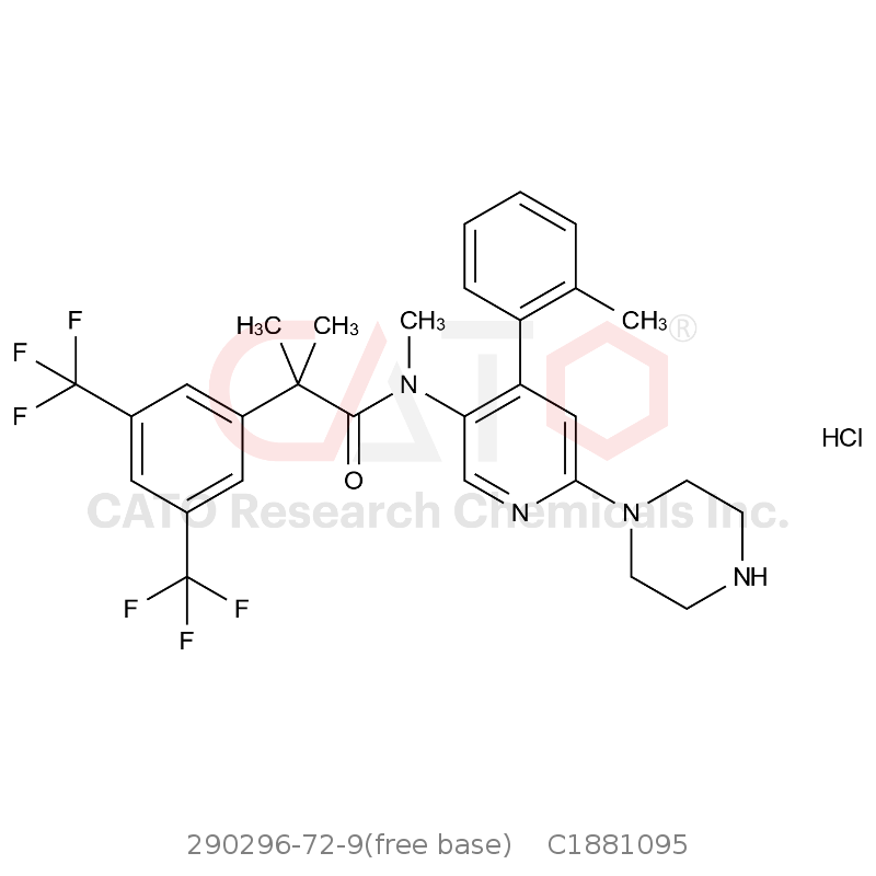 CAS No.:290296-72-9(free base),Netupitant Impurity N2 HCl
