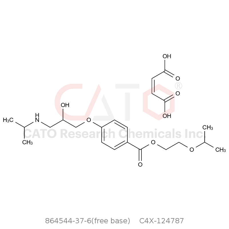 CAS No.:864544-37-6(free base),Bisoprolol EP impurity K Maleic Acid