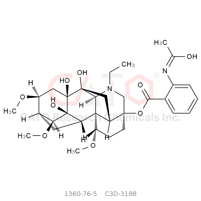 CAS No.:1360-76-5,雷纳乌头碱