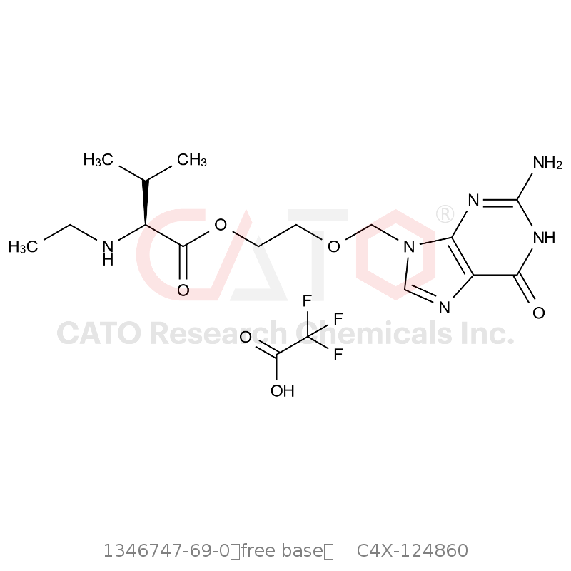 CAS No.:1346747-69-0（free base）,伐昔洛韦EP杂质D三氟乙酸盐