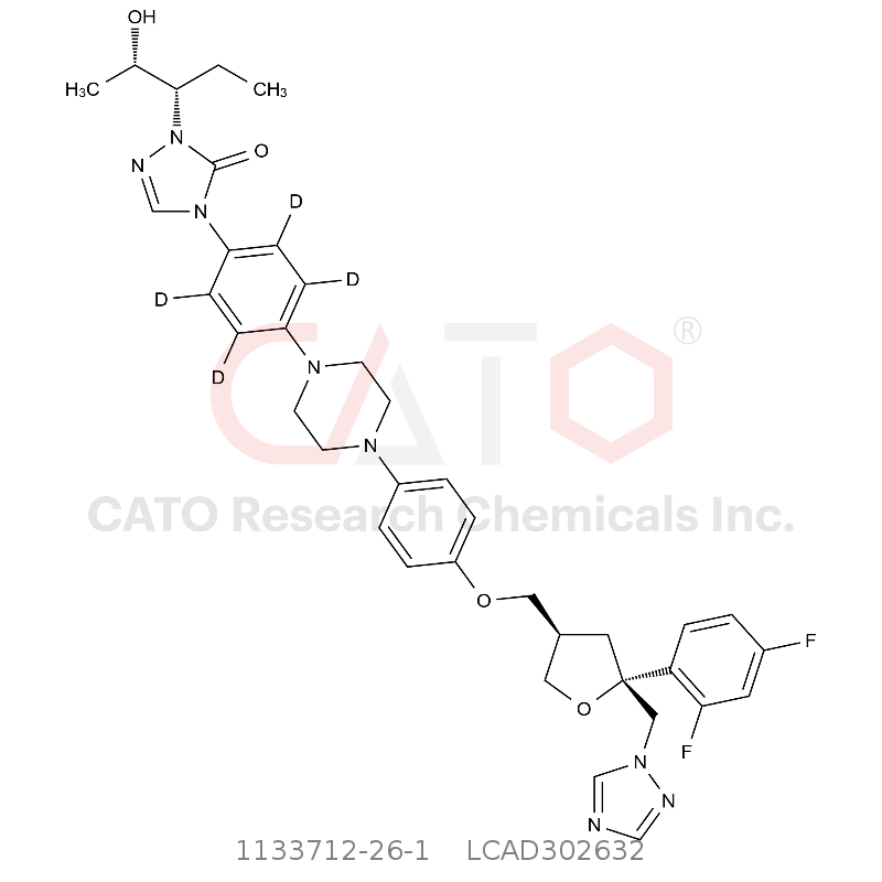 CAS No.:1133712-26-1,泊沙康唑-d4