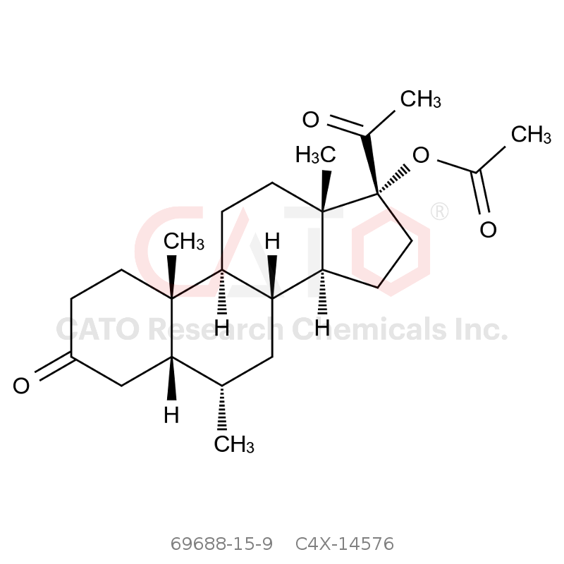 CAS No.:69688-15-9,Medroxyprogesterone Acetate EP Impurity F