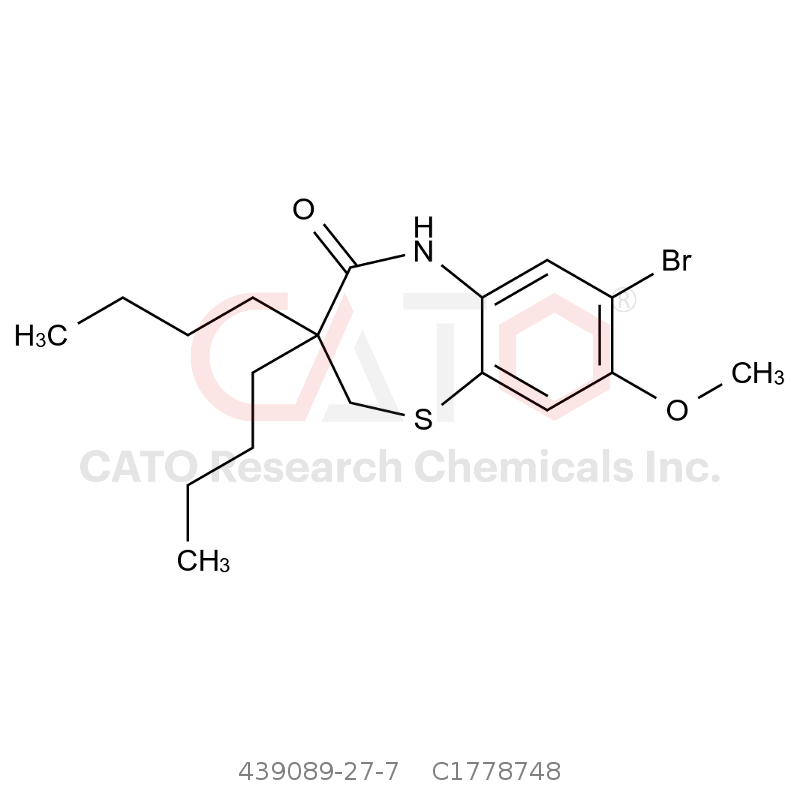CAS No.:439089-27-7,7-溴-3,3-二丁基-8-甲氧基-2,3-二氢苯并[b][1,4]硫氮杂环庚烷-4（5H）-酮