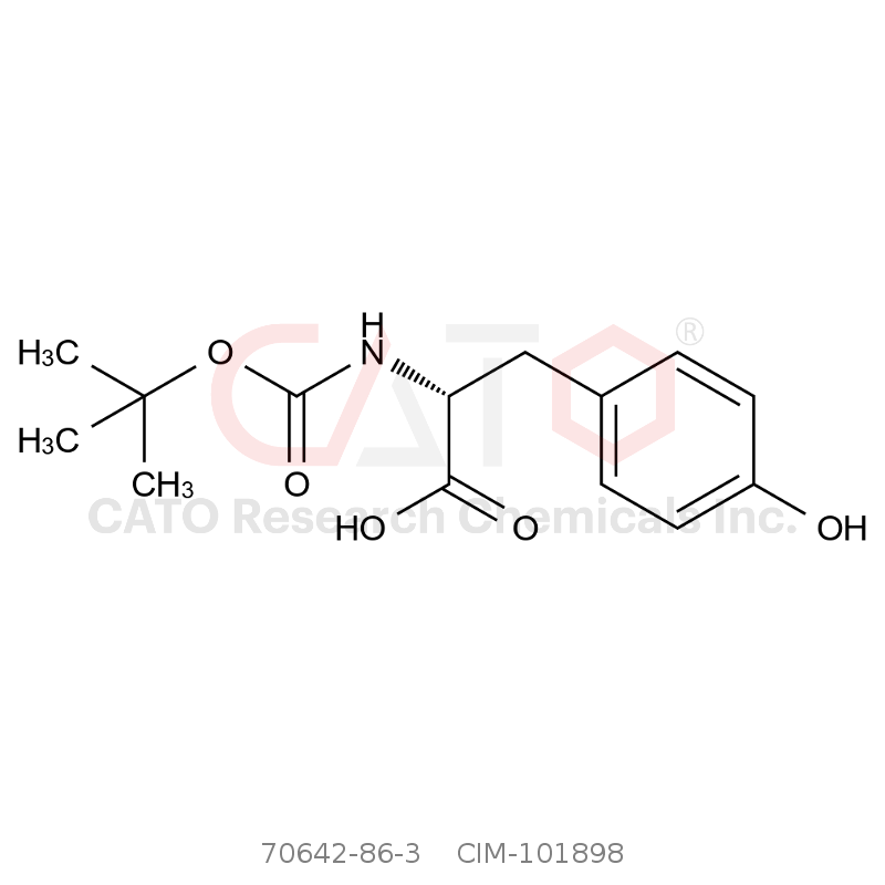 CAS No.:70642-86-3,N-(叔丁氧羰基)-D-酪氨酸