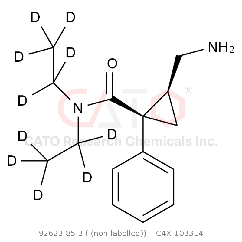 CAS No.:92623-85-3 ( (non-labelled)),米那普仑-d10