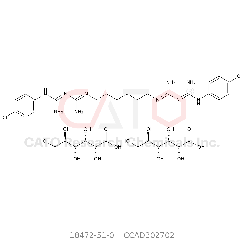 CAS No.:18472-51-0,氯己定二葡糖酸盐,含有预计80%的水