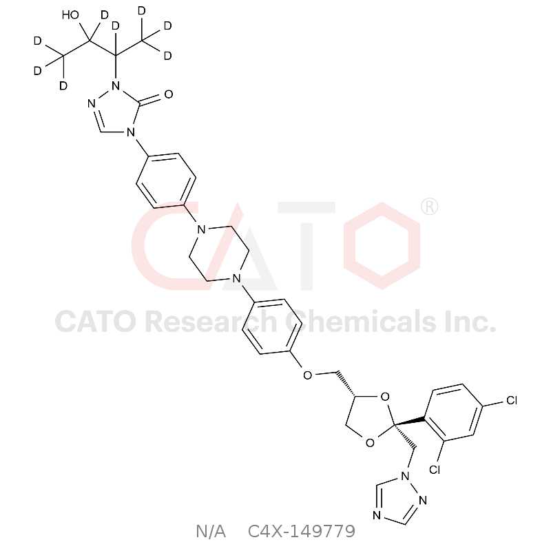 CAS No.:1217516-26-1,Hydroxy Itraconazole-d8