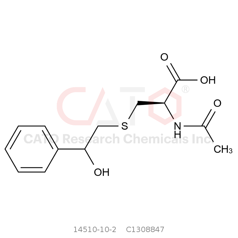 CAS No.:14510-10-2,N-乙酰基-S-(2-羟基-2-苯乙基)-L-半胱氨酸