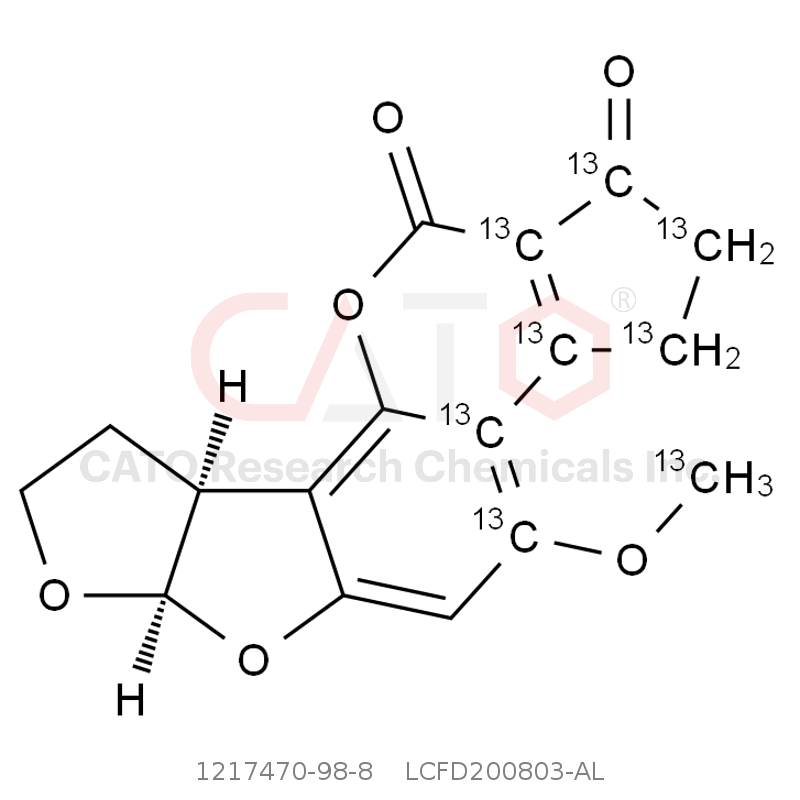 CAS No.:1217470-98-8,Aflatoxin B2-13C17