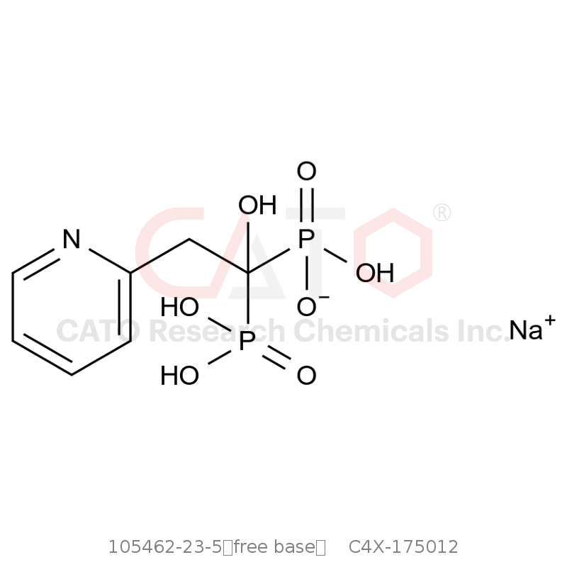 CAS No.:105462-23-5（free base）,Risedronate EP Impurity B Sodium Salt