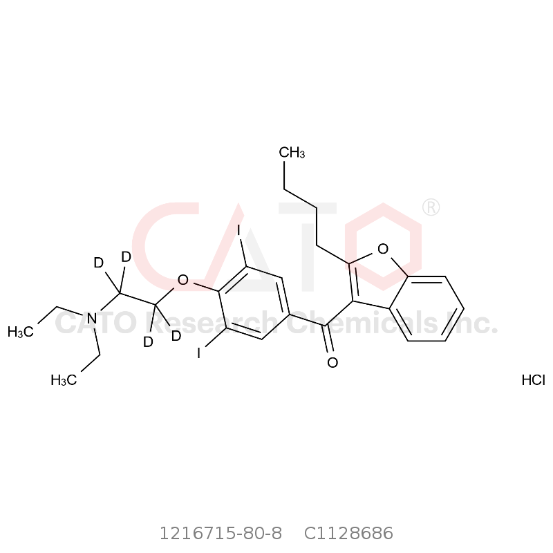 CAS No.:1216715-80-8,胺碘酮-d4 盐酸盐
