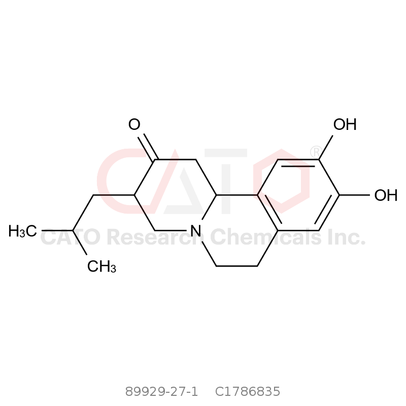 CAS No.:89929-27-1,9,10-Dihydroxy-3-isobutyl-3,4,6,7-tetrahydro-1H-pyrido[2,1-a]isoquinolin-2(11bH)-one