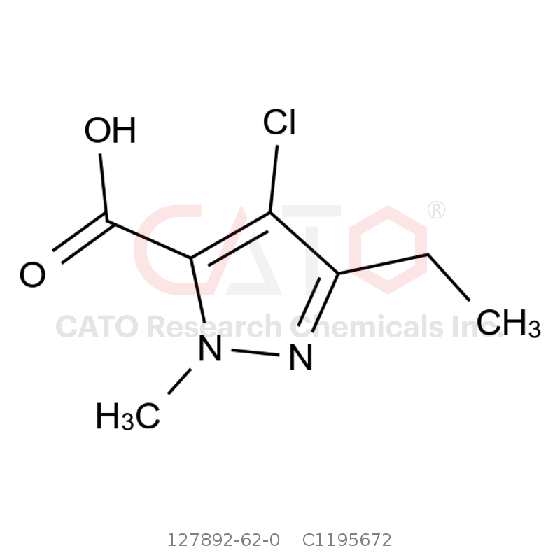 CAS No.:127892-62-0,4-Chloro-3-ethyl-1-methyl-1H-pyrazole-5-carboxylic Acid