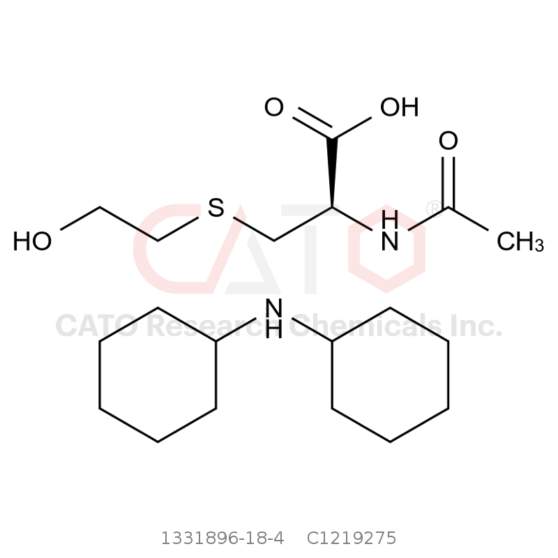 CAS No.:1331896-18-4,N-Acetyl-S-(2-hydroxyethyl)-L-cysteine Dicyclohexylammonium Salt
