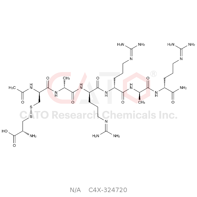 Ac-D-Cys(H-Cys-OH)-D-Ala-D-Arg-D-Arg-D-Ala-D-Arg-NH2