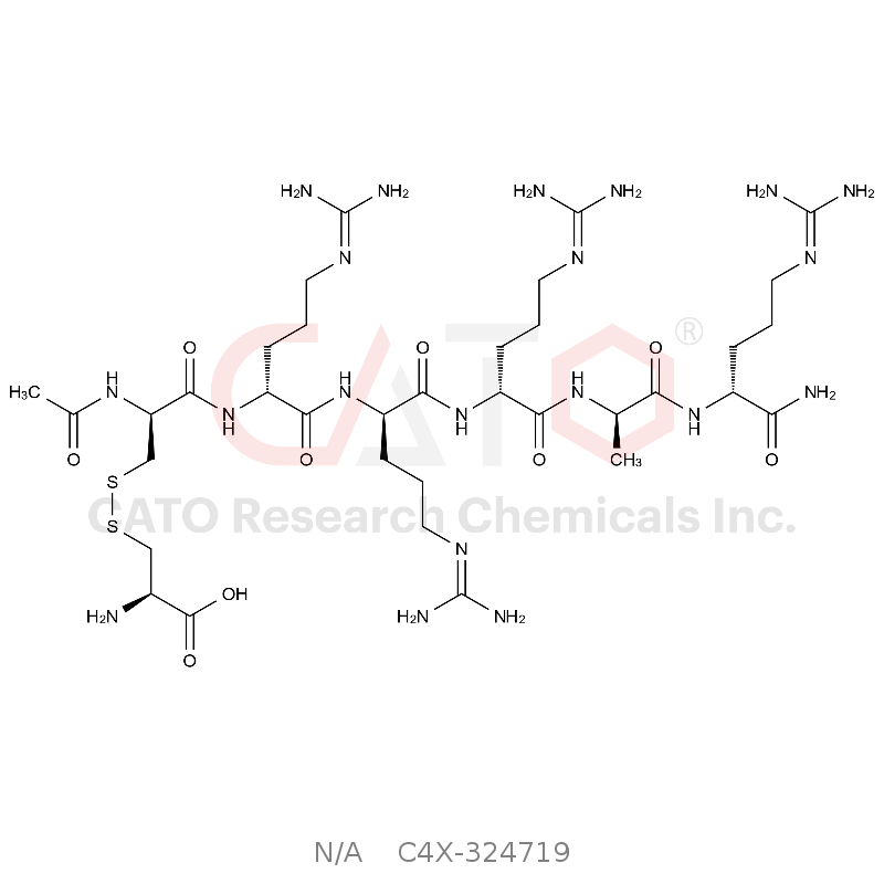 Ac-D-Cys(H-Cys-OH)-D-Arg-D-Arg-D-Arg-D-Ala-D-Arg-NH2