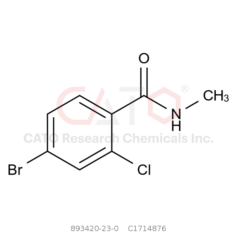 CAS No.:893420-23-0,4-溴-2-氯-N-甲基苯甲酰胺