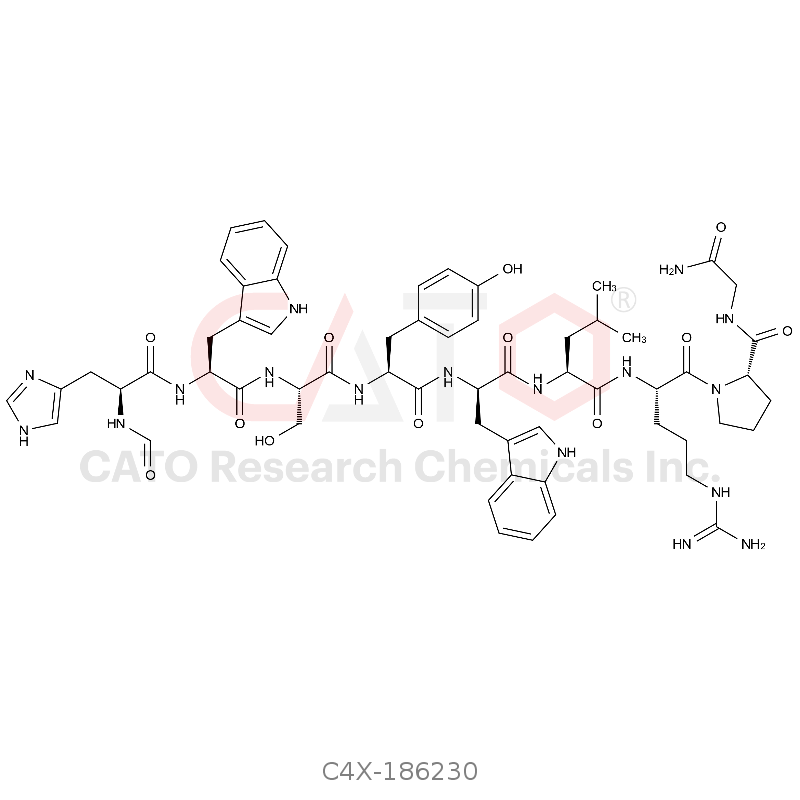 HCO-His-Trp-Ser-Tyr-D-Trp-Leu-Arg-Pro-Gly-NH2