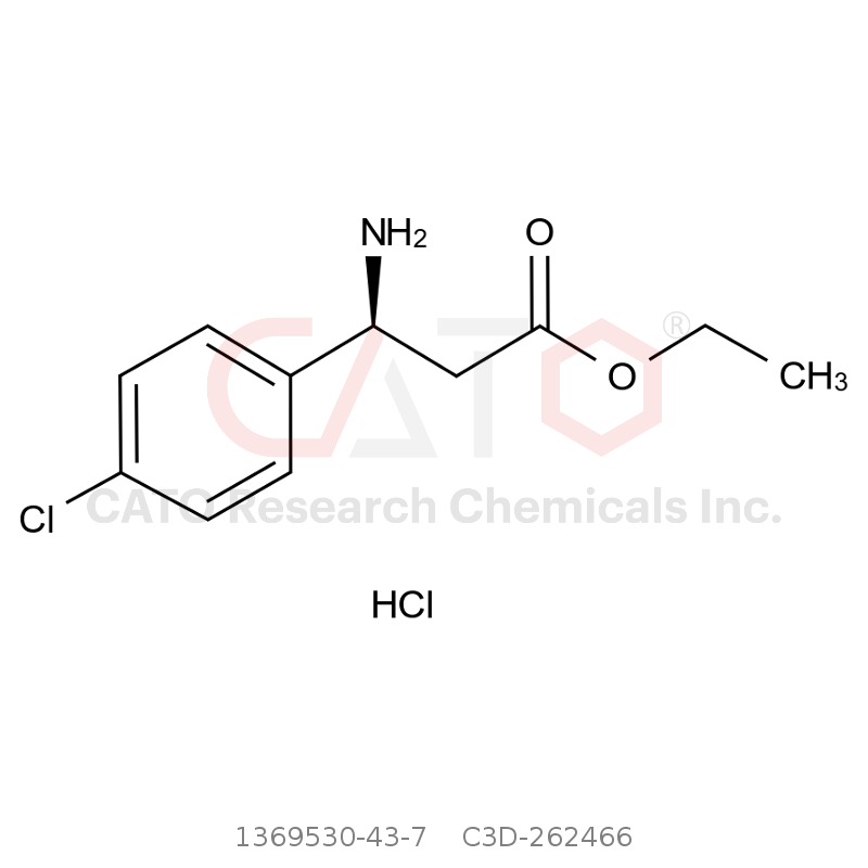 CAS No.:1369530-43-7,乙基 (S)-3-氨基-3-(4-氯苯基)丙酸酯盐酸盐