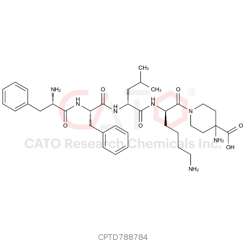 Phe-Phe-D-Leu-D-Lys-4-aminohexahydropyridine-4-carboxylic acid