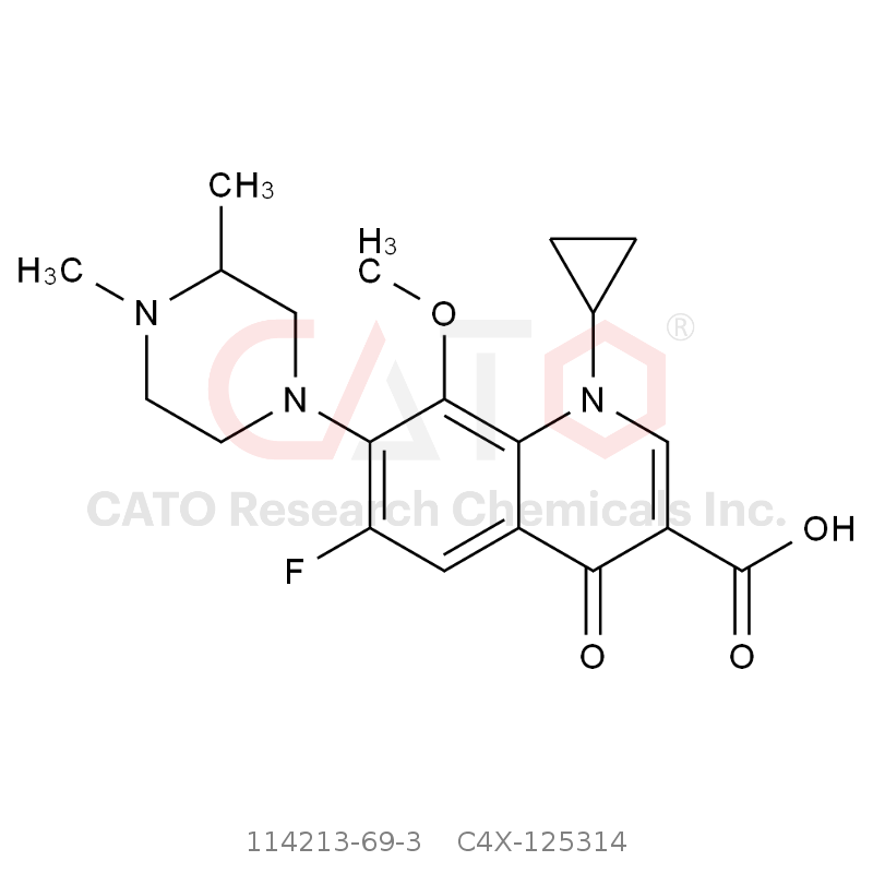 CAS No.:114213-69-3,Gatifloxacin Impurity 14